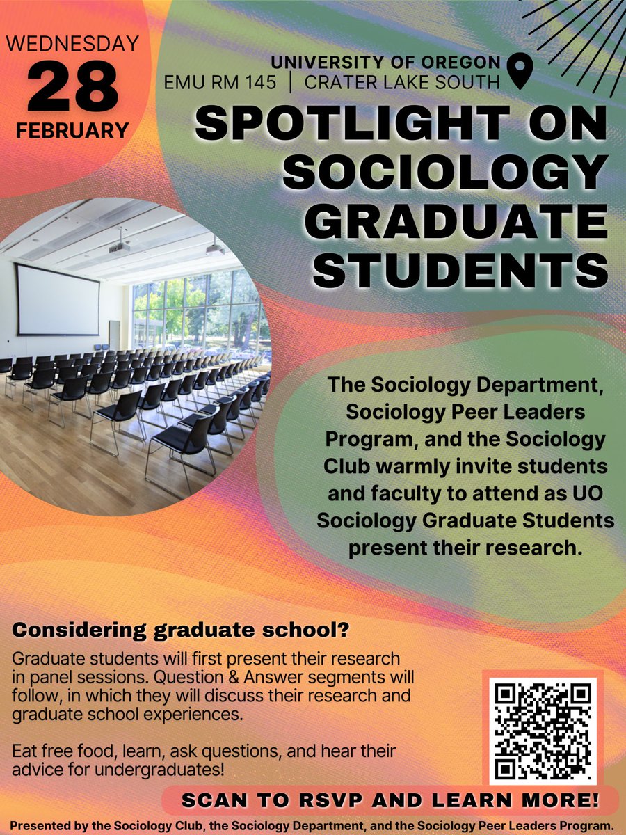 Pleasure to speak about my Sociology journey with an amazing panel of SOC grad colleagues at the University of Oregon. Next Wednesday!