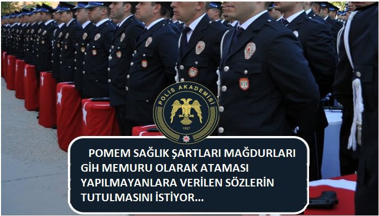 Polis okulu sağlık yönetmeliği sebebiyle mağduruz. Mağduriyetimizin giderilmesi için bizlerin sesini duyun sayın yetkililer. <a href="/RTErdogan/">Recep Tayyip Erdoğan</a> <a href="/AliYerlikaya/">Ali Yerlikaya</a> <a href="/SosyalSagl/">Sosyal Hizmetler Ve Sağlık Daire Başkanlığı</a> <a href="/TC_icisleri/">T.C. İçişleri Bakanlığı</a> <a href="/EmniyetGM/">Türk Polis Teşkilatı</a> <a href="/UlviYonter/">Dr.İzzet Ulvi YÖNTER</a> <a href="/paedutr/">Polis Akademisi</a> <a href="/Akparti/">AK Parti</a> <a href="/MHP_Bilgi/">MHP</a> <a href="/mehmetaktas023/">Mehmet Aktaş</a> <a href="/dbdevletbahceli/">Devlet Bahçeli</a>
 #POLİSOLMAKHAKKIMIZ