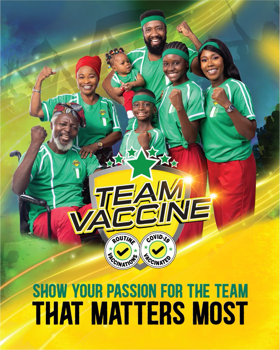 Are you up to date with all your vaccinations, including Covid-19 vaccine, HPV (to prevent cervical cancer) and yellow fever vaccines? 

If no, please visit a primary health care close to you and get vaccinated!

#TeamVaccine
 
@Breakthrough_AR @USAID @BANigeria