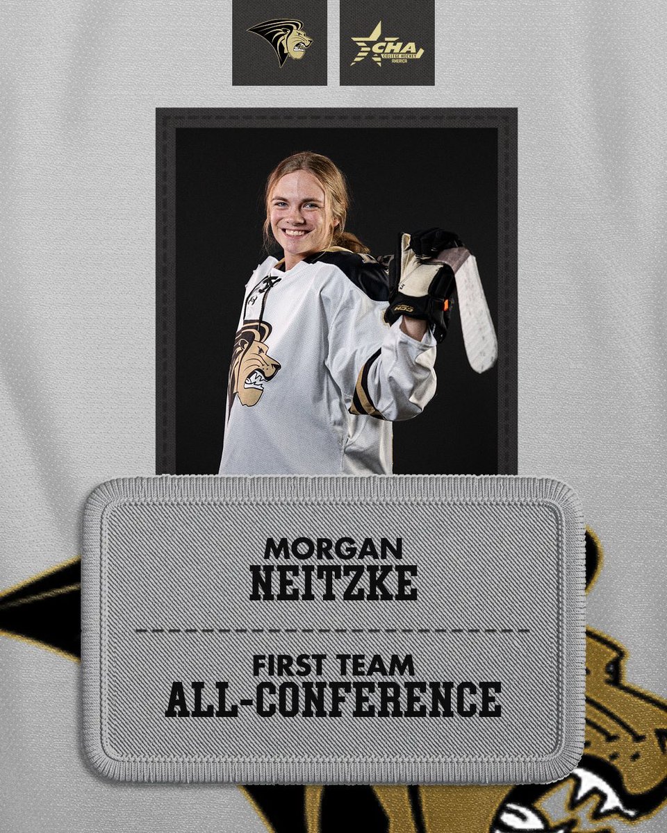 Congrats to Junior forward Morgan Neitzke for being selected for the CHA first team all-conference!!