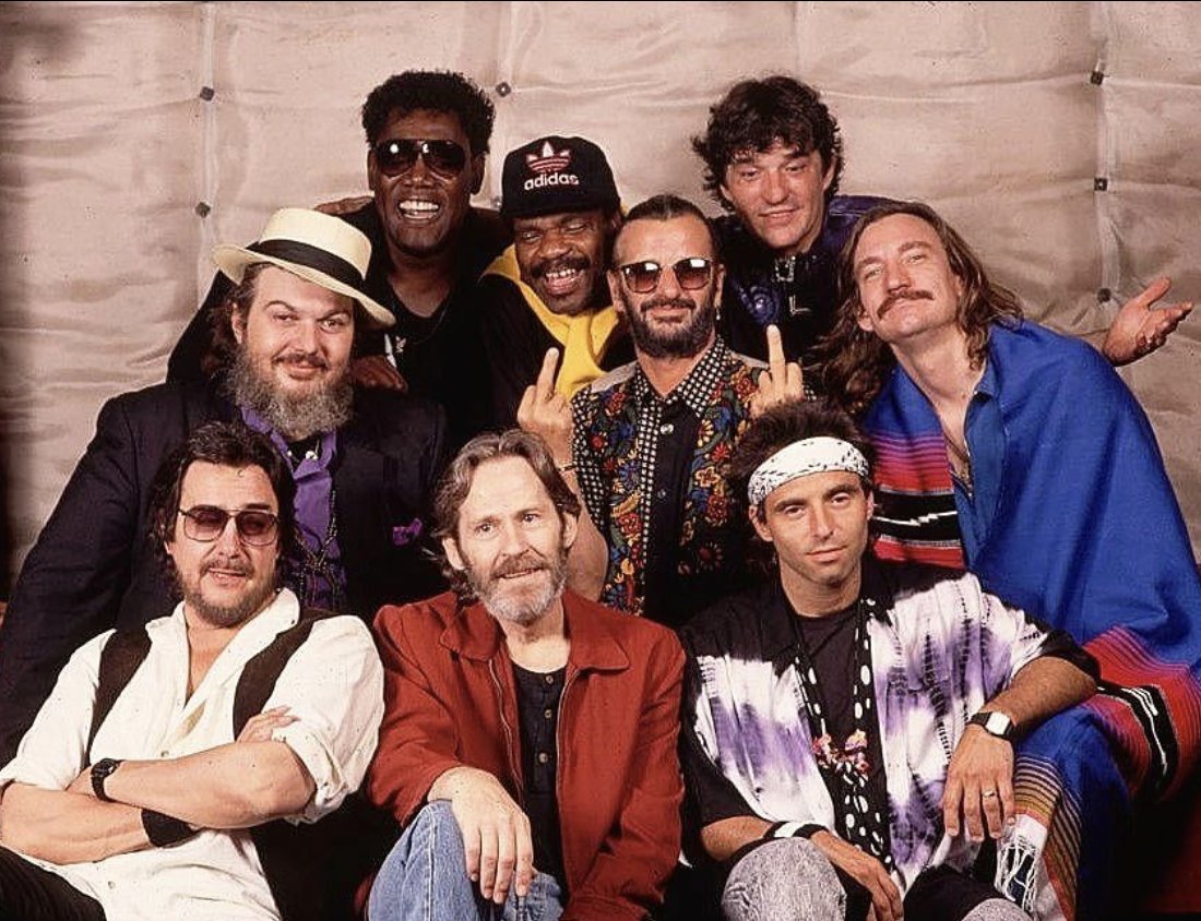 #ThrowbackThursday to the first lineup of Ringo Starr and his All Starr Band: #drjohn #clarenceclemons #billypreston #ringostarr #rickdanko #joewalsh #nilslofgren #levonhelm #jimkeltner 📸 Henry Diltz #TheBeatles #TheEagles #TheBand #Legends #AllStarrBand