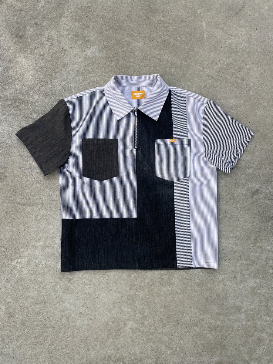 effulgencesf's tweet photo. Patchwork Work Shirt 🛠️ https://t.co/ZxxNpxgef4