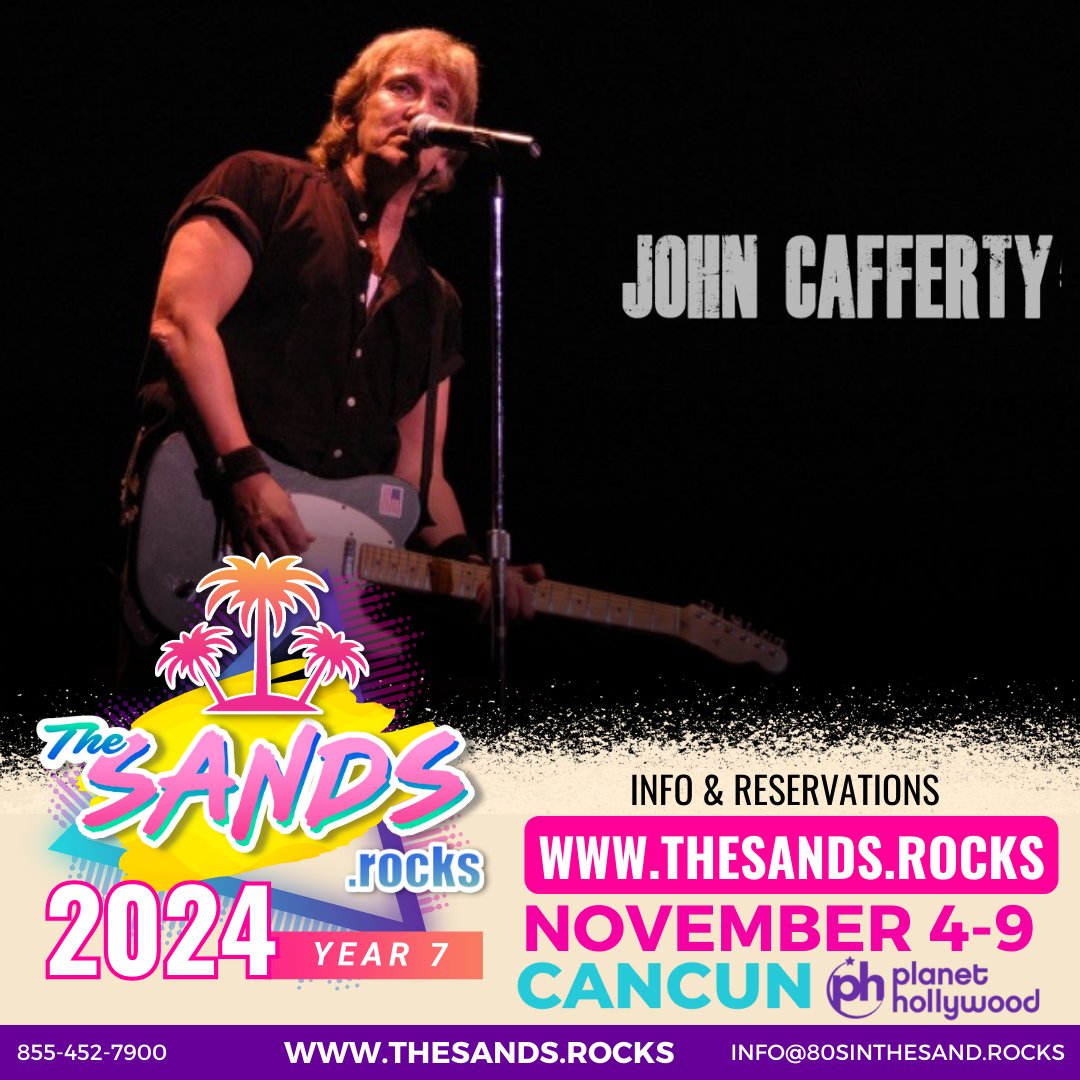 Join JOHN CAFFERTY and many more this November at TheSANDS.ROCKS! #thesandsrocks