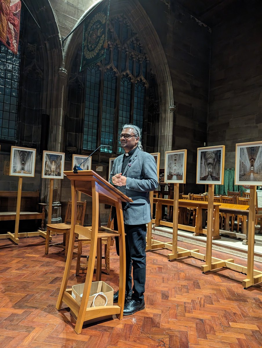Tonight is our Cathedral Theological Conversation with the brilliant Raj, taking us through decolonial reading of the texts. He is reminding us how, over the years, the Bible has been misused for means of power and abuse. Great to see many people here to hear Raj's thoughts