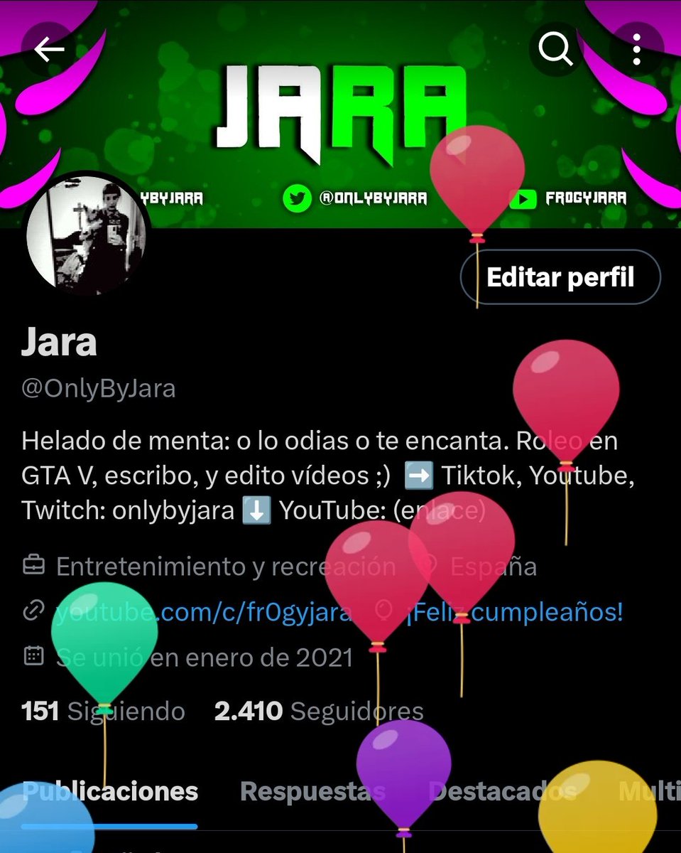 OnlyByJara's tweet photo. HOY ES #JARACUMPLE 🎂🍰❤️

Como la cartera está complicada, acepto regalos mentales. OS LEO 👀⬇️ https://t.co/zCvzNJGIkf