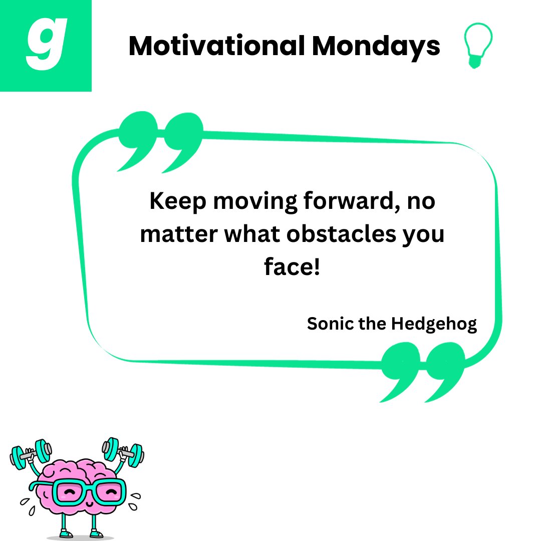 Keep moving forward #GoodGamers, no matter what obstacles you face! #GGGMotivationalMonday #SonictheHedgedog #motivationalquote #InspirationalQuotes