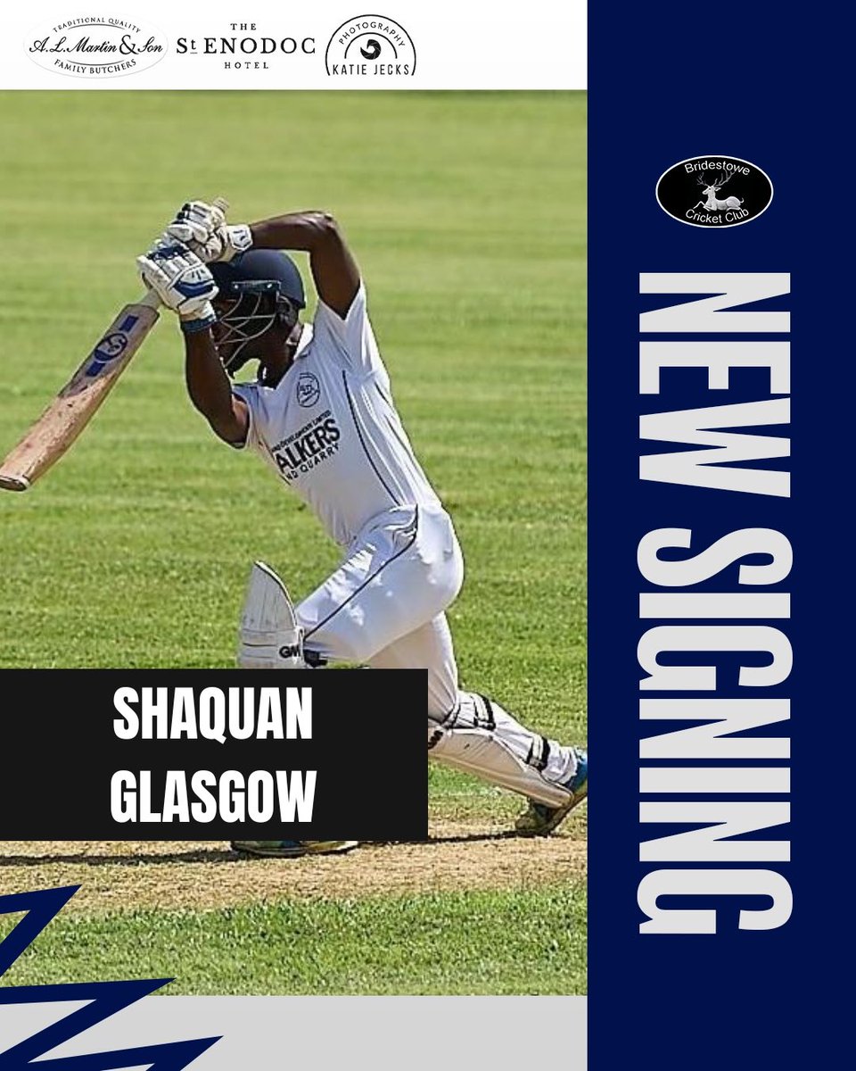 BridestoweCC's tweet image. ✍🏼 | Incoming

Bridestowe CC are excited to welcome Shaquan Glasgow as our overseas player for the 2024 season. Shaquan boasts an impressive record in the Barbados Cricket League having recently scored 368 runs &amp;amp; taken 27 wickets in last seasons competition.