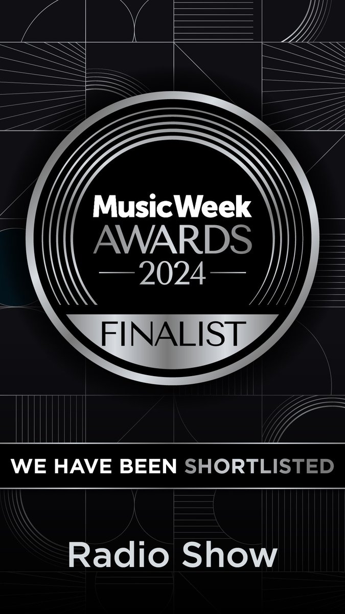 Absolutely amazed & honoured to be nominated for Best Radio Show at the Music Week Awards. Madness ! 😮💙 @MusicWeek @KissFMUK