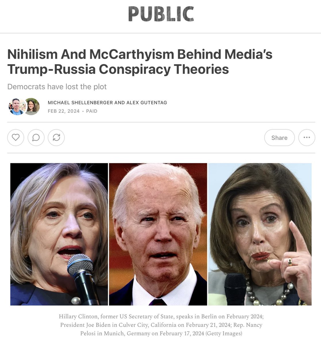 Russia is helping Republicans to steal the 2024 election, say the media. But there's no evidence of that. In 2016, Russia favored Clinton, not Trump, say credible sources. And now, nihilism and McCarthyism are reviving debunked Russia conspiracy theories.