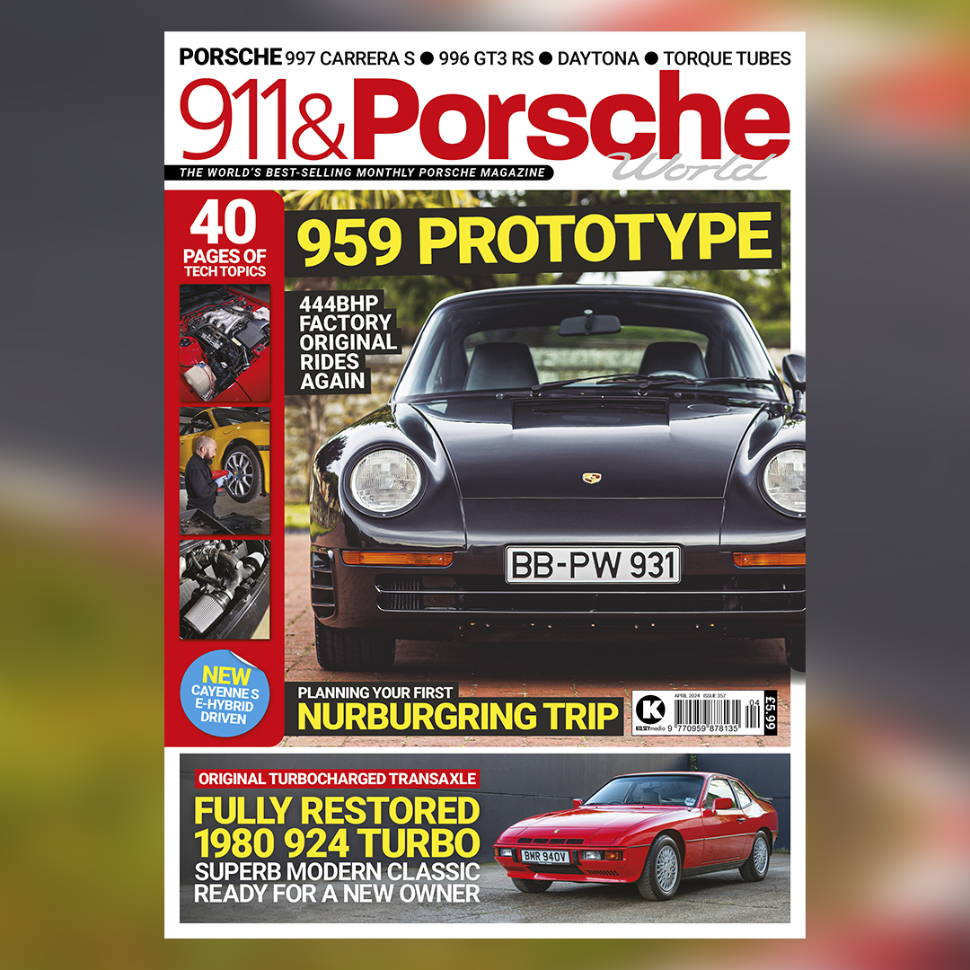 Featuring an F-series 959 Sport prototype (weighing 100kg less than the production Sport), an ALMS-campaigned 996 GT3 RS, a restored 924 Turbo and advice on planning your first trip to the Nürburgring, the new issue of 911 & Porsche World is out now. Head to the shops!🏁 #porsche