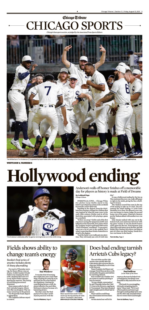 Tim Anderson made baseball cool for a White Sox organization that was stale and irrelevant when he started. The ending was sour for a lot of Sox fans, but he provided plenty of memories. 

"A part of me will always be a south sider" - he wrote in November.