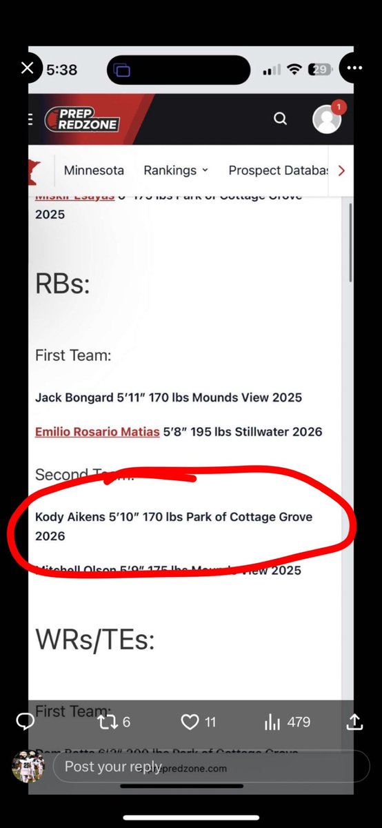 Thank you for the mention!! <a href="/PrepRedzoneMN/">Prep Redzone Minnesota</a>