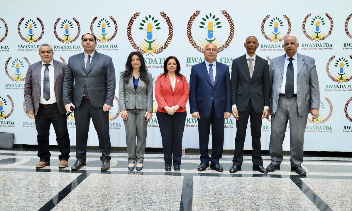 Today,<a href="/RwandaFDA/">Rwanda Food and Drugs Authority</a> received Egypt's Minister of Transport, Lt. Gen. Kamel Alwazir, &amp; delegation to strengthen health and pharmaceutical sector ties. The delegation includes the Head of Egyptian Industrial Federation and the Head of Pharmaceutical Industry.🇷🇼🇪🇬 #HealthcareDiplomacy