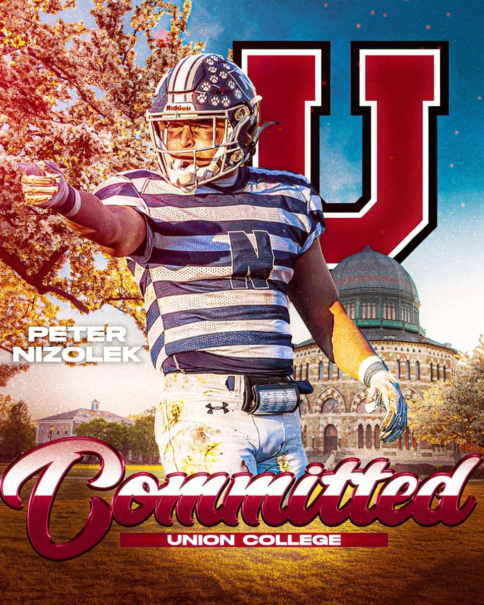 Peter Nizolek ‘24 (@pnizolek) on Twitter photo COMMITTED‼️‼️ <a href="/UnionCollegeFB/">Union College Football</a> <a href="/CoachDrach/">Jonathan Drach</a> <a href="/CoachATrotta/">Anthony Trotta</a> <a href="/CoachSamNelson/">Sam Nelson</a> <a href="/Coach__Smitty/">Devin Smith</a> <a href="/NoblesAthletics/">Nobles Athletics</a> @NGCoachMur COMMITTED‼️‼️ <a href="/UnionCollegeFB/">Union College Football</a> <a href="/CoachDrach/">Jonathan Drach</a> <a href="/CoachATrotta/">Anthony Trotta</a> <a href="/CoachSamNelson/">Sam Nelson</a> <a href="/Coach__Smitty/">Devin Smith</a> <a href="/NoblesAthletics/">Nobles Athletics</a> @NGCoachMur