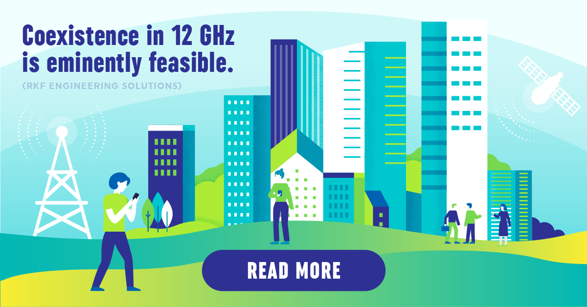 FACT: Co-existence between satellite and terrestrial #5G operators in the #12GHz band is feasible and will provide more options for connecting American consumers. Read the study from <a href="/RKF_Engineering/">RKF Engineering</a> bit.ly/3F0auXI