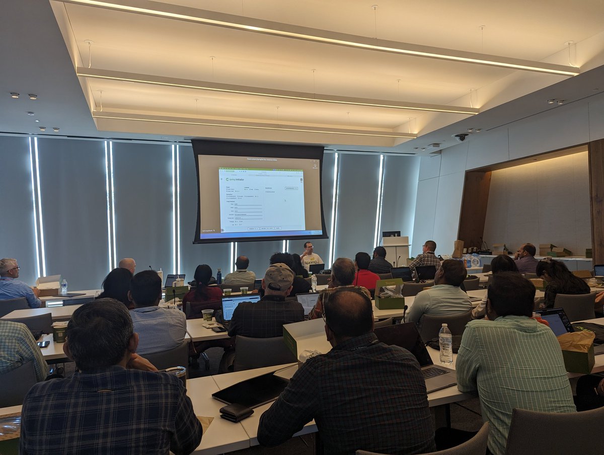 Watching <a href="/starbuxman/">Josh Long</a> present this afternoon. It's an absolute joy!

If you're into Spring, I highly recommend you find a way to watch this man do his thing live.