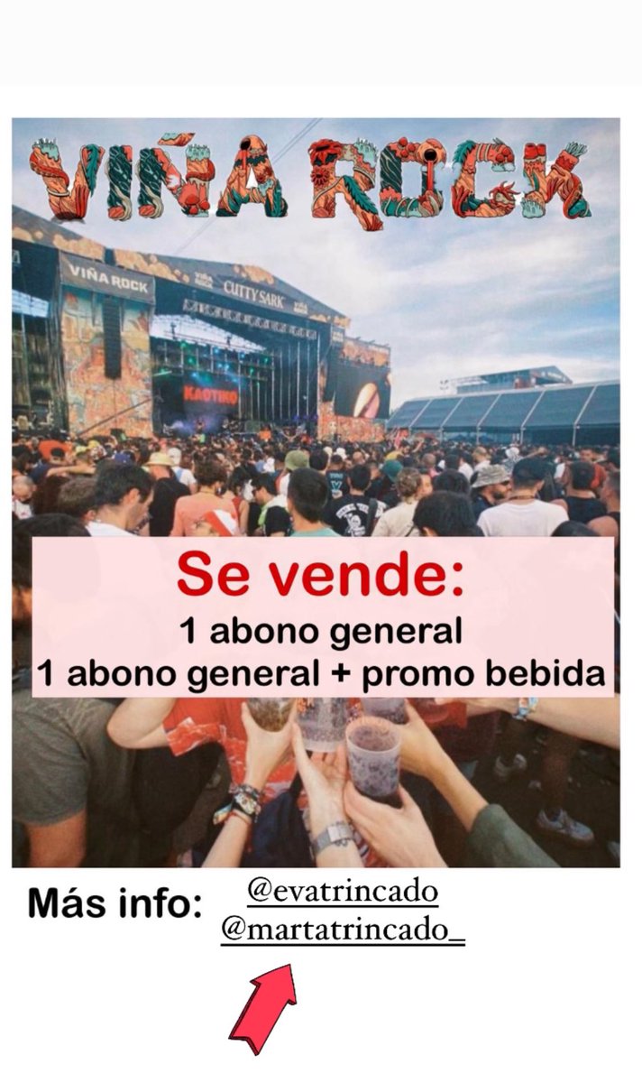 evatrincado_'s tweet photo. #viña #viñarock #viñarock2024  
Se agradece difusión ❣️🤘🏼 https://t.co/wgGXVH8eJy