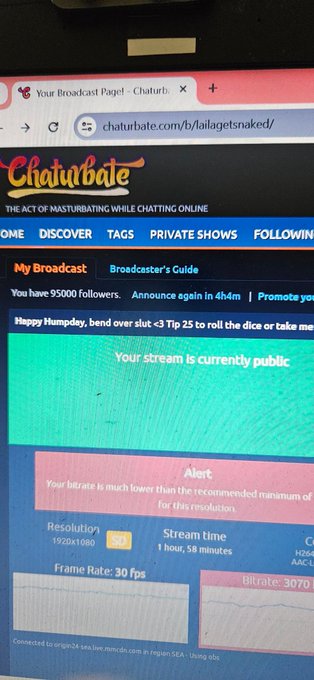 Guess who just hit 95k on @chaturbate ? https://t.co/fIQAUxz4mI<a class="tags" href="/tag/chaturbate">@chaturbate</a>