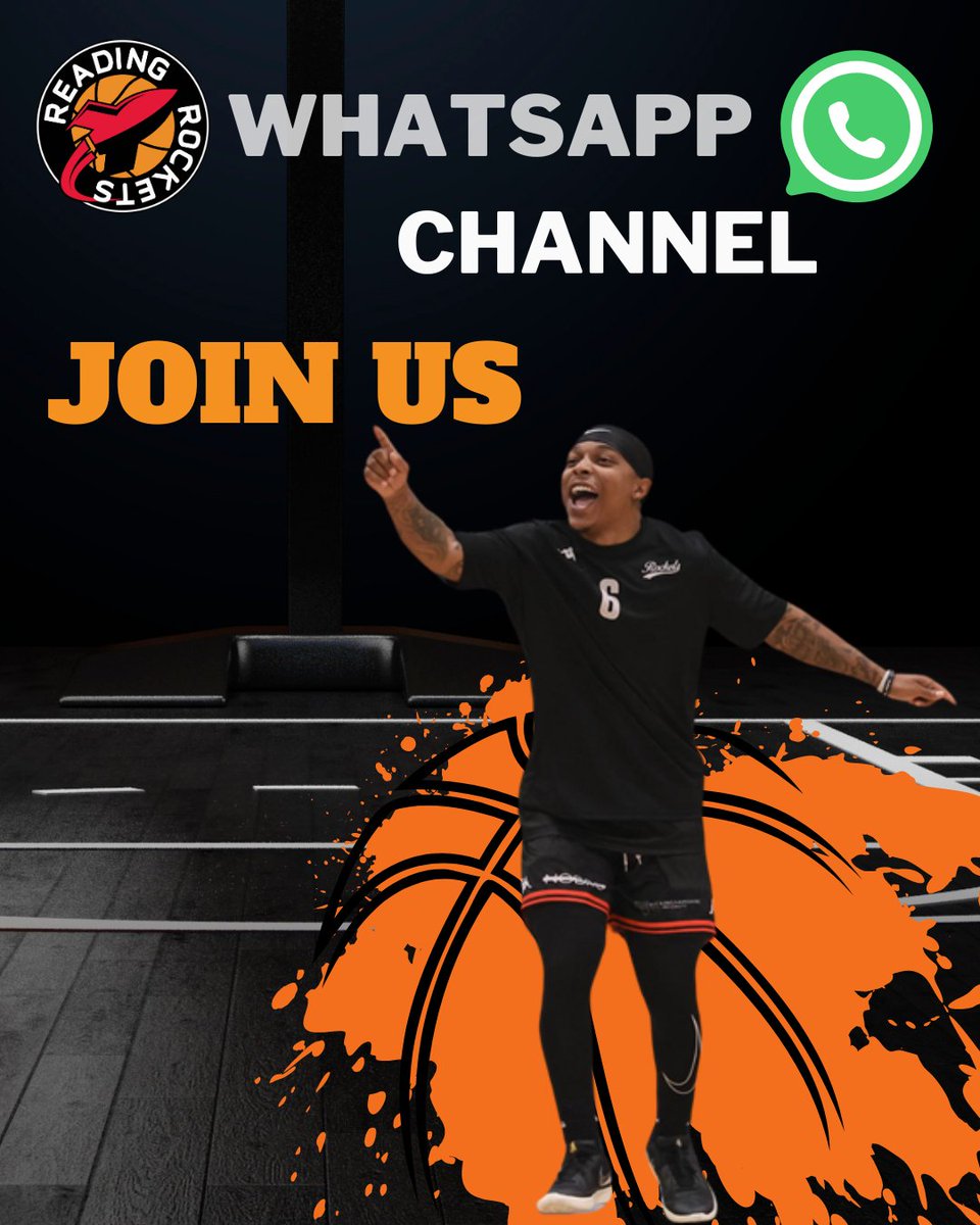 rocketsreading's tweet photo. ππ± Big News, Rockets Fans! We're the first UK basketball team with a WhatsApp channel & we want YOU to join us! Get instant updates & connect with the community. Subscribe now https://t.co/yI2QAtU6bH π #ReadingRockets #WhatsAppChannel #BasketballInnovation https://t.co/qWjaMzgap7