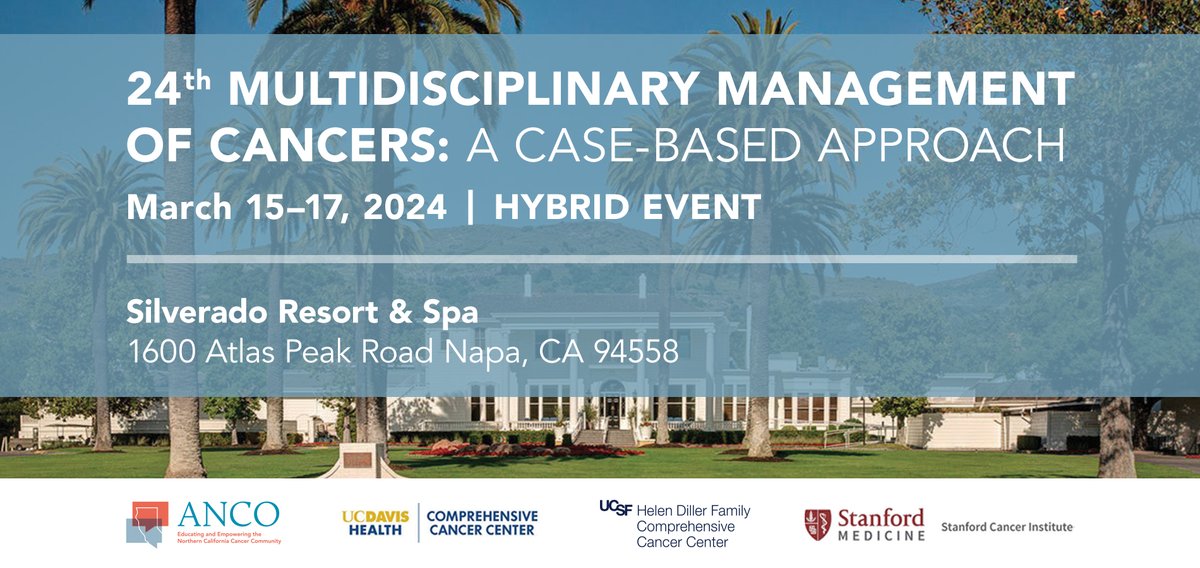 Join us for this year's 24th Multidisciplinary Management of Cancers: A Case-Based Approach. Online registration closes on March 8th. On site registration will be available but additional fees will be added. bit.ly/3SGJEwz #ANCO #MMC2024