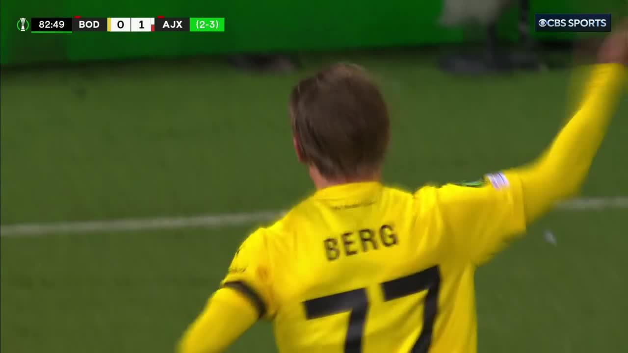 PATRICK BERG WITH A GOLAZO TO EQUALIZE FOR BODO GLIMT 💥