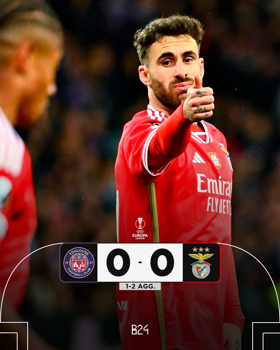 Benfica está nos oitavos de final da Liga Europa.