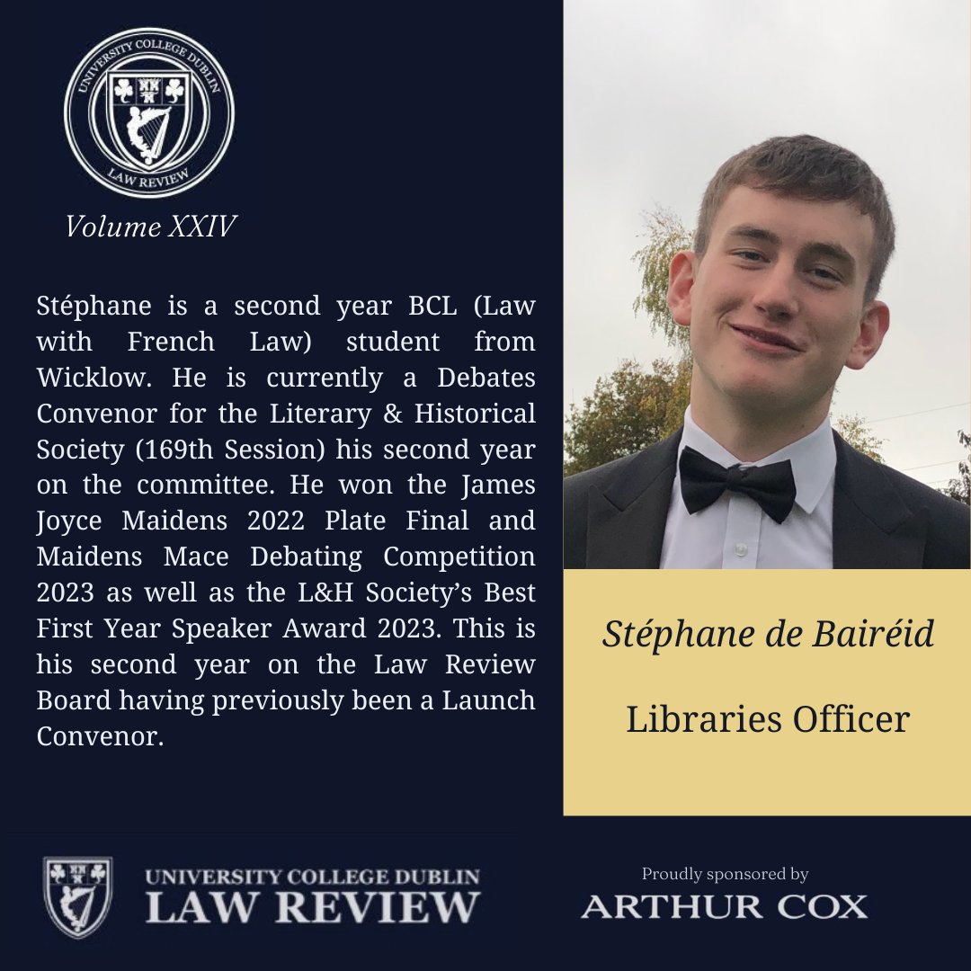 UCDLawReview's tweet photo. Next up is our Libraries Officer, meet Stéphane! https://t.co/nJzo15AXMk