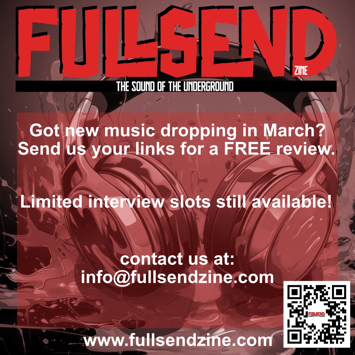 #musicmagazine #music #magazine #musicblog #newmusic #hiphopmusic #livemusic #concert #live #rockmusic #rapmusic #musicmag #gig #indiemusic #metal #s #musicreview #musicblogger #drumandbass #alternativemusic

info@fullsendzine.com
fullsendzine.com