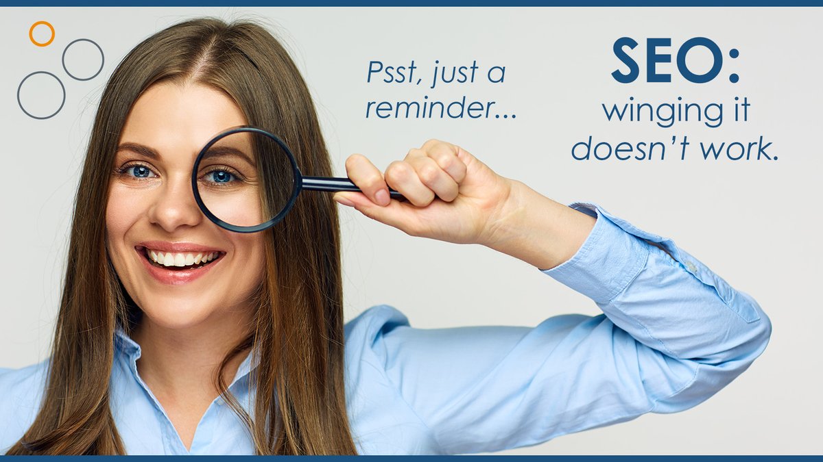 CGTMarketing's tweet image. #SEO - that thing your company has been ignoring because you&apos;re not sure how it works… 🤔

Winging it doesn&apos;t work. 

An #optimizedwebsite can increase the likelihood of potential customers finding you. 🔎

Learn more 👉 bit.ly/3UnNbCm

#seoagency #b2bmarketing