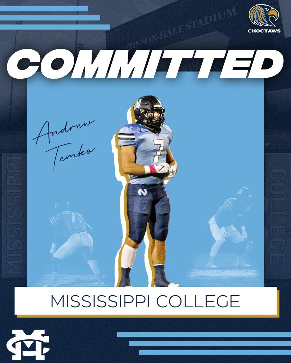 Andrew Temko (@andrewtemko) on Twitter photo Blessed to say that I’m committed to Mississippi College! <a href="/NORTHPOINTFB/">Northpoint Football</a> <a href="/CoachGold57/">Tyler Gold</a> <a href="/CoachParuta/">Coach 🅿️</a> Blessed to say that I’m committed to Mississippi College! <a href="/NORTHPOINTFB/">Northpoint Football</a> <a href="/CoachGold57/">Tyler Gold</a> <a href="/CoachParuta/">Coach 🅿️</a>
