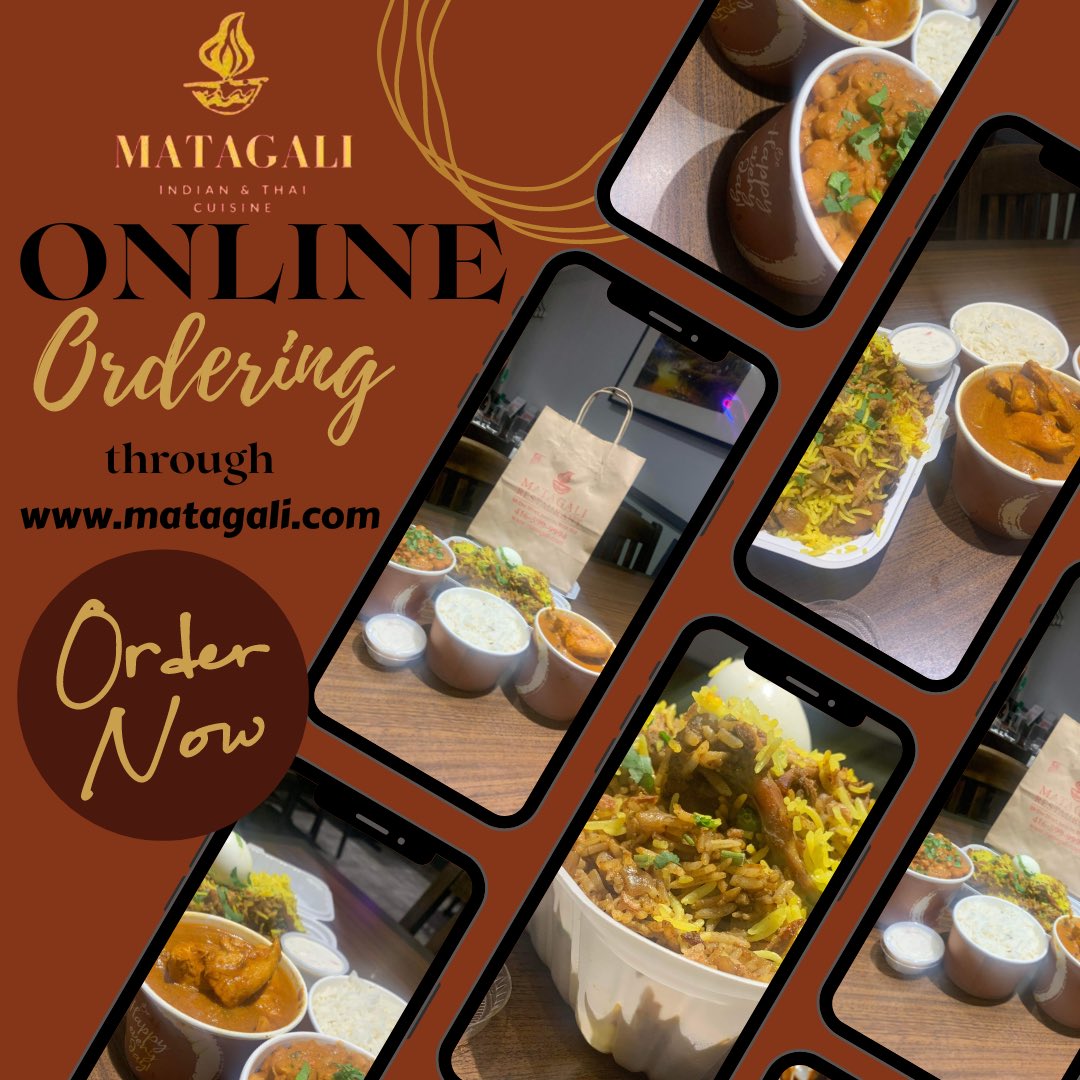 MatagaliResto's tweet photo. Introducing…….Online ordering with Matagali
A way to get your favourite Indan and Thai food into your hands with just one click🤳 So check it out now by visiting our website!!🍛🥘🍚
.
#toronto #torontofood #foodporn #food #foodblogger #indianfood #indianfoodbloggers #catering https://t.co/dNFVv5EUMH