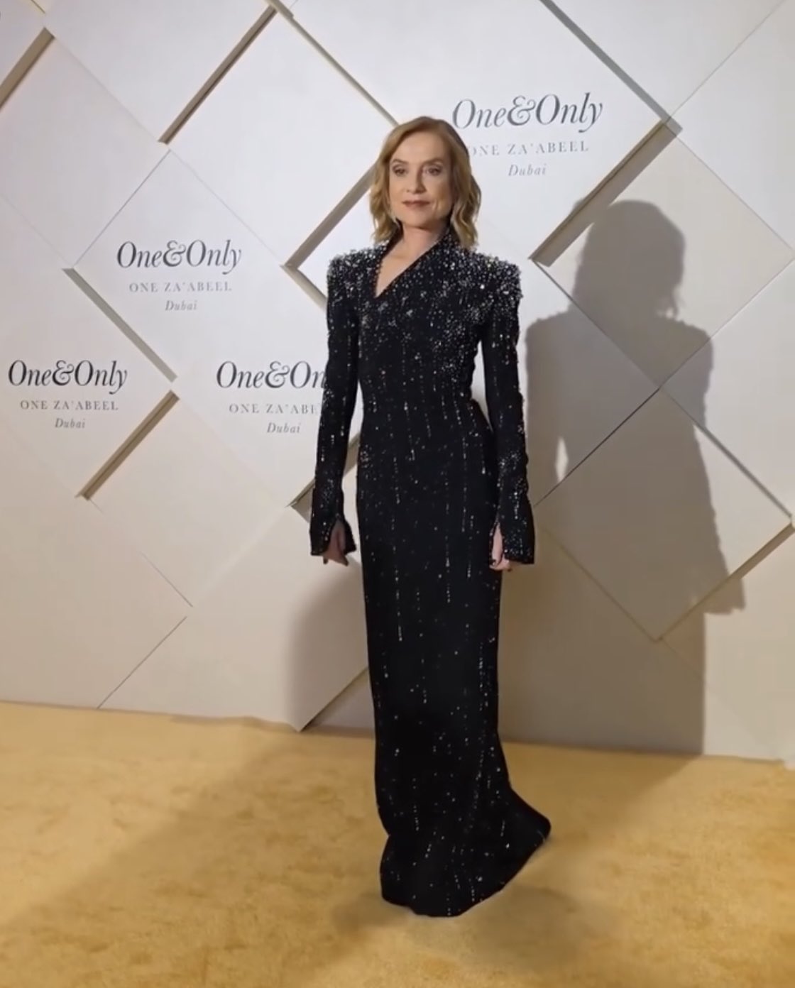 Isabelle Huppert Wore Robert Wun Couture To The One&Only One Za'abeel  Opening - Red Carpet Fashion Awards