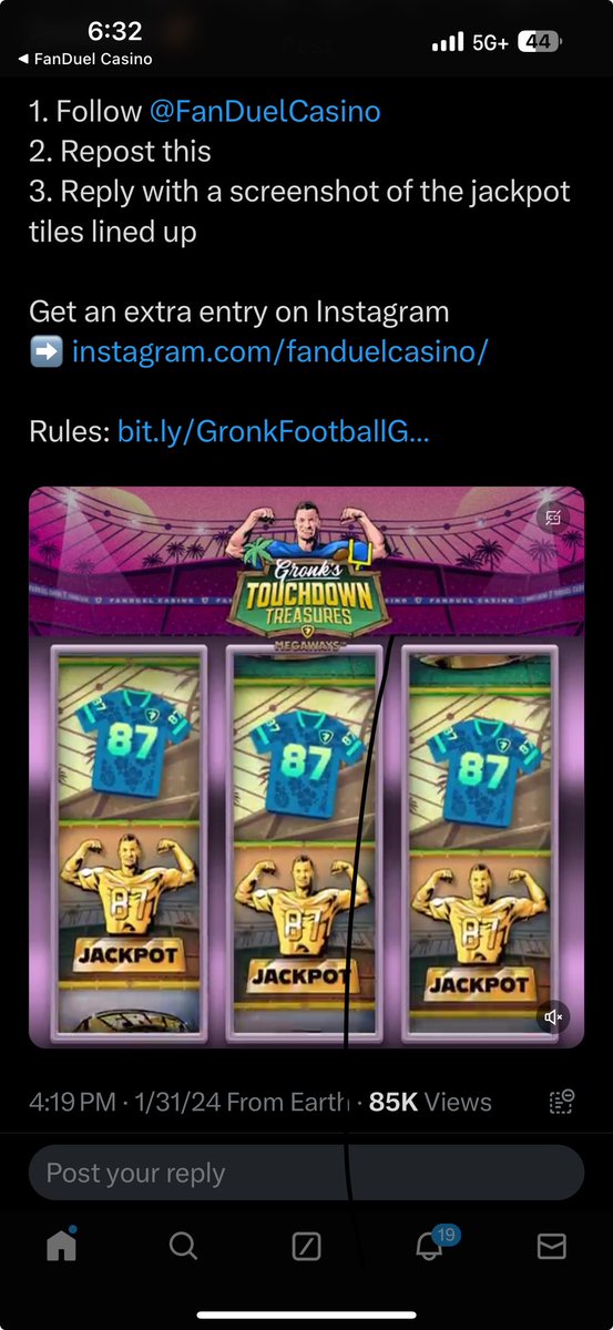 BrandonMillion2's tweet photo. @FanDuelCasino @RobGronkowski https://t.co/mI0ivvuztU
