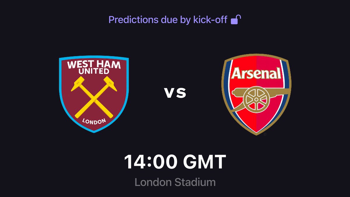 ⚽️ RECEIPTS by @ACMomento: West Ham vs. Arsenal To enter to win a match-worn shirt: Quote RT this post and correctly predict both the final score *and* pick either West Ham or Arsenal and predict the goal scorer(s) from that team.