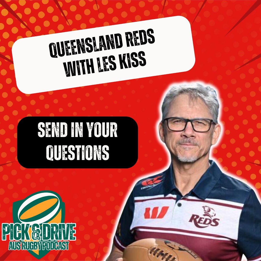 ScrumbagsRugby's tweet photo. Our SRP preview interviews continue tomorrow when Mitch and Lachie sit down with Les Kiss to chat all things @redsrugby
Send in your questions for Les!
#superrugbypacific #queenslandreds #pickanddrive https://t.co/uzhpfiZZHu