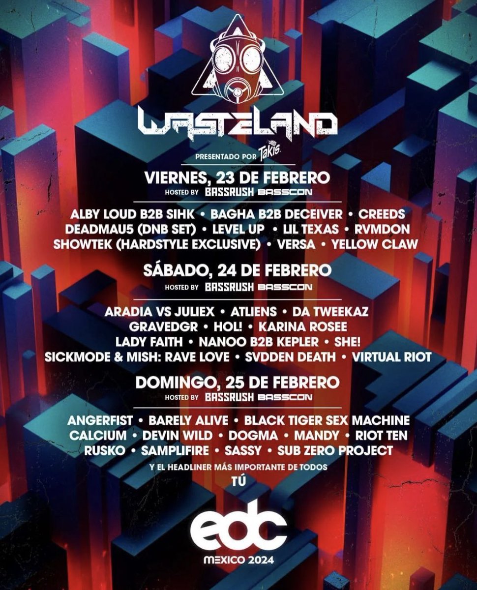 Amuletomx's tweet photo. Listos los escenarios y lineups para la edición X years de @EDC_MEXICO 🥳

Listo para bailar bajo el cielo electrónico??? No te lo pierdas 

Aun contamos con el Tour saliendo desde Acapulco- Cuernavaca - Chilpancingo.

XTOURs Conciertos. https://t.co/P8yyEv4f7E