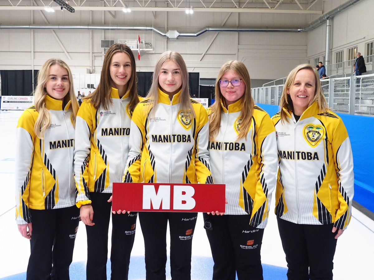 CurlingCanada's tweet photo. Congratulations to @curlmanitoba’s Team Hayward on the gold-medal victory! 🥇 #U18CC https://t.co/y8tHnR2g7t