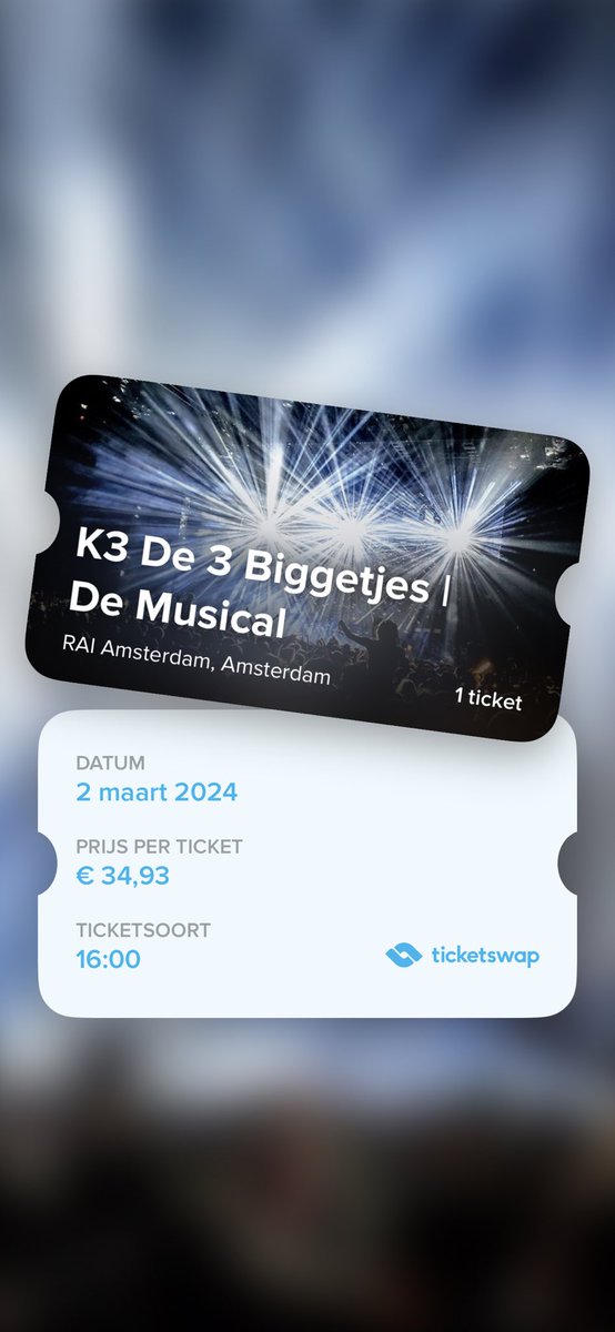 5sosstitches's tweet image. ticketswap.com/listing/k3-de-…
#3biggetjes #k3 #raiamsterdam #2maart 16:00