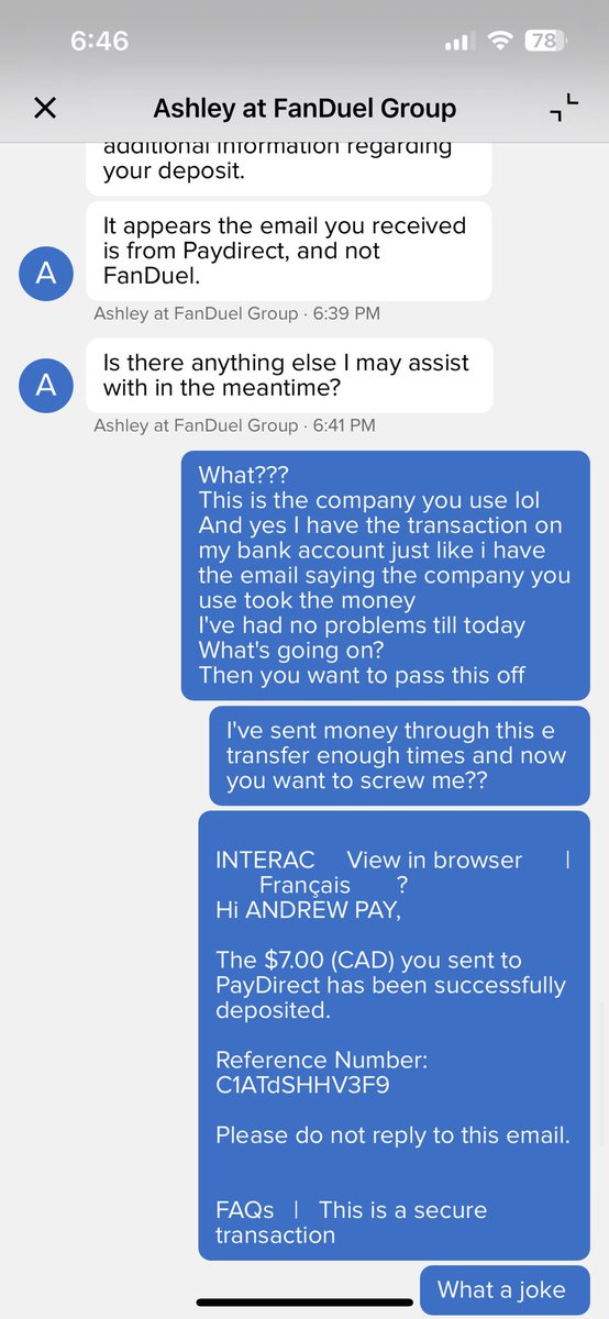 Andrewpay5's tweet photo. @FanDuel @RobGronkowski @LisaKerney Fan duel scamming customers https://t.co/1PlhvMuR5G