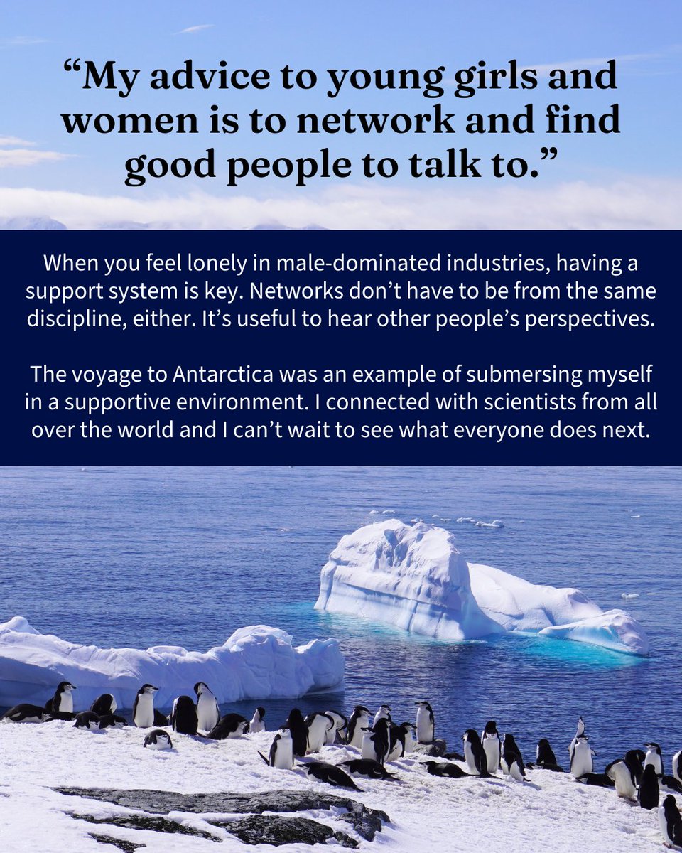 For today’s @WomenScienceDay, Dr Kristy DiGiacomo reflects on seeing Antarctica with the @HomewardBound16 cohort, her career and representation of women in science. Tap to learn more ➡️ unimelb.me/3SSEy1x #February11 #WomenInScience