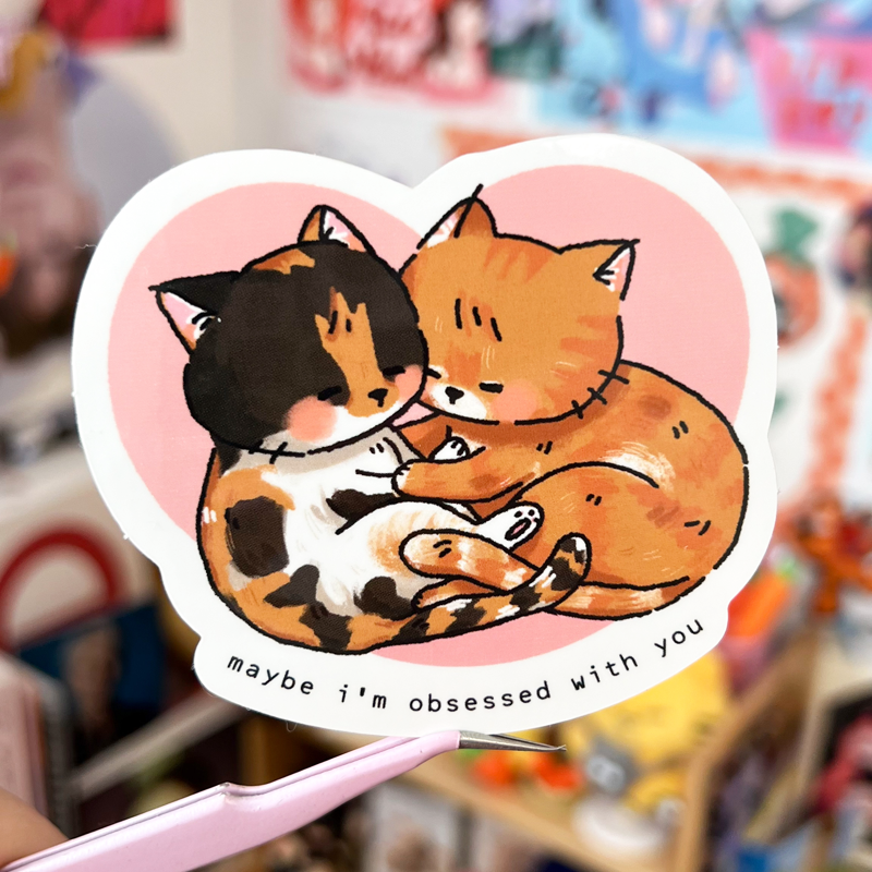 stickers inspired by my cats 