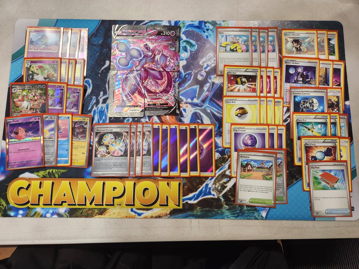 Won the Cup at Game Shack with Reversal Garde. Wanted to play Mewtwo Vunion one more time before rotation. This deck is so much fun 😍
+50