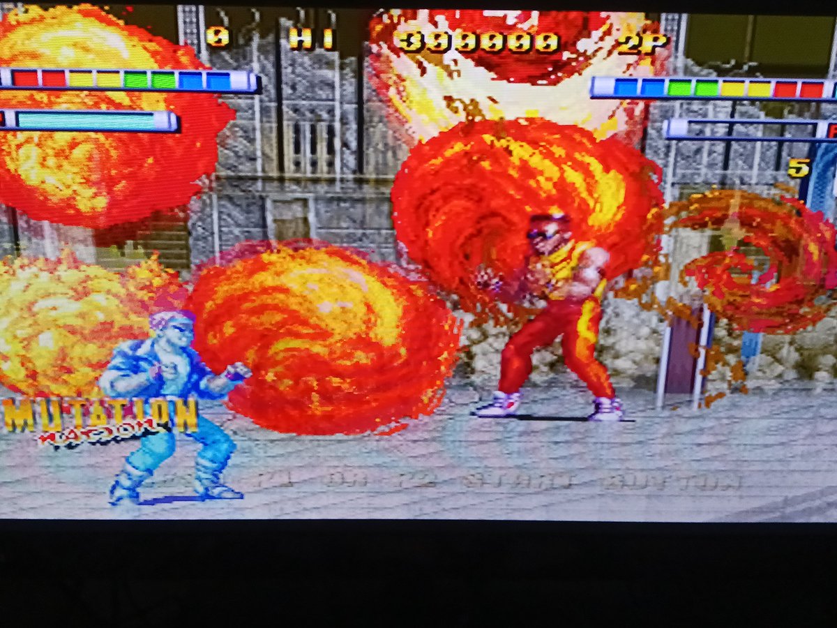 yamaJadeJoy's tweet image. おはミューティーション・ネイション😆✨☀️海外版ミニに収録になります👊ガイドにも これは爽快で遊びやすいとの事で期待が✊‼️異形達との戦い…京っぽいというかそのまんまに近いキャラがジワる #ネオジオミニ #インターナショナル #MUTATIONNATION