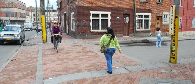 We demand safe infrastructure. Where kids are crossing, they aren’t walking into a space for cars, drivers are entering a space for kids. Every crossing near a school should look like this.