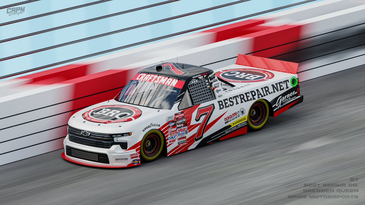 Capn_Designs's tweet image. Saw a tweet from @ItsMichaelCarey about who else could be in the #7 truck... I got an idea...

@03Butterbean 
@SpireMotorsport 

#BrendenQueen | #Butterbean | #SpireMotorsports | #NASCAR | #Concept | #Design | #BestRepairCo
