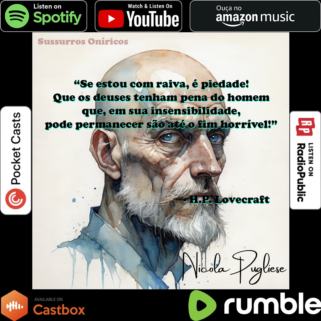 VinzClortho1976's tweet photo. #sussurrosoníricos #sussurrosoniricos #podcast #hplovecraft #audiodramapodcasts #audiodrama #radionovela #cthulhu #arkham #mythos #terror #horror #fantasia #misterio #horrorcosmico #spotify #spotifypodcast #spotifypodcaster #youtube #youtubepodcast #amazonmusic #rumble #castbox https://t.co/R8Aq9crmQH