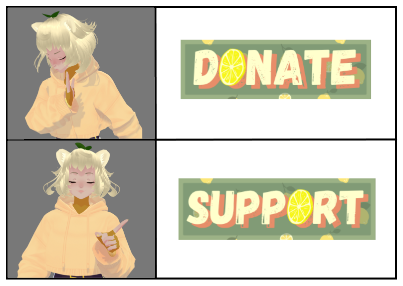 xCheekyLemonx's tweet image. #vtubertips ✨
Awhile back I saw a case where a viewer won a chargeback claim cuz the streamer used the word &quot;donate&quot; without being a charity/non-profit. Just to be safe I updated my language to &quot;support&quot; and I highly recommend it!

#vtuber #envtuber #vtubersupport #vtuberassets