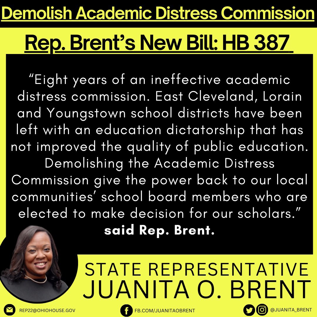 Juanita_Brent's tweet photo. #PressRelease🚨 “Demolish Academic Distress Commission Bill Introduced by Rep. Brent” click link to read FULL Press Release 

https://t.co/Z9MxCHMA3g https://t.co/XsGe1dh3C4
