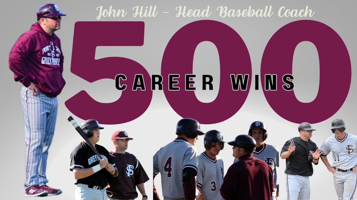 Greyhound Athletics (@fsgreyhounds) on Twitter photo ⚾️Baseball | #GoHounds
FINAL | 13-3 FSCC vs. Pratt (Game 3).
The Hounds run rule the Beavers in the 6th inning. Coach Hill has picked up win 500 to add to his total as the winningest coach in school history!
<a href="/KJCCCmedia/">KJCCC athletics</a> <a href="/fsccbaseball/">Greyhound Baseball</a> <a href="/FortScottCC/">Fort Scott CC</a> ⚾️Baseball | #GoHounds
FINAL | 13-3 FSCC vs. Pratt (Game 3).
The Hounds run rule the Beavers in the 6th inning. Coach Hill has picked up win 500 to add to his total as the winningest coach in school history!
<a href="/KJCCCmedia/">KJCCC athletics</a> <a href="/fsccbaseball/">Greyhound Baseball</a> <a href="/FortScottCC/">Fort Scott CC</a>