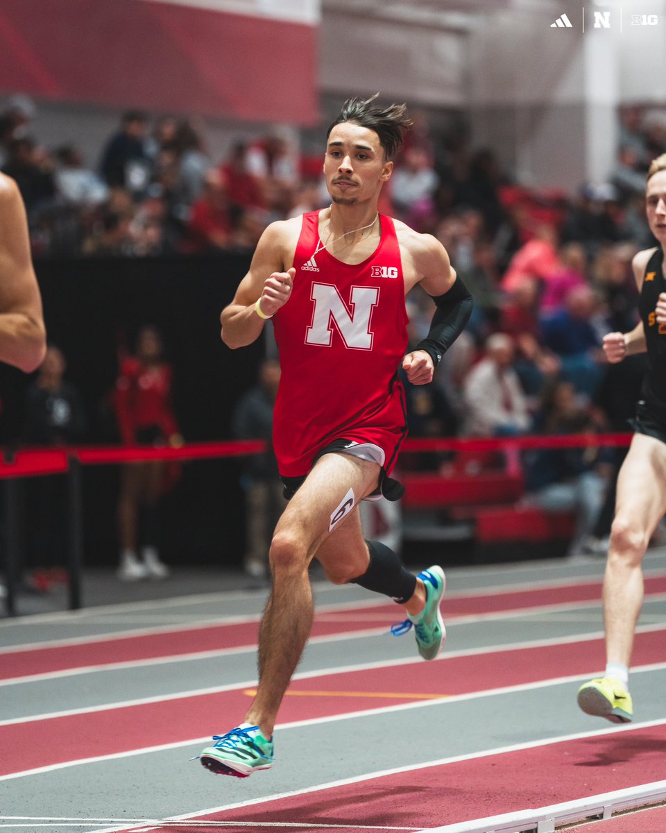 HuskerTFXC's tweet photo. Niko Schultz w/ a new PB &amp; new No. 2 All-Time at Nebraska going 1:47.75 in the 800. https://t.co/F2YSBM15Z4